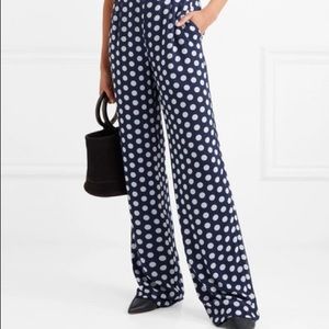 MICHAEL by Michael Kors Navy Polka dot pants